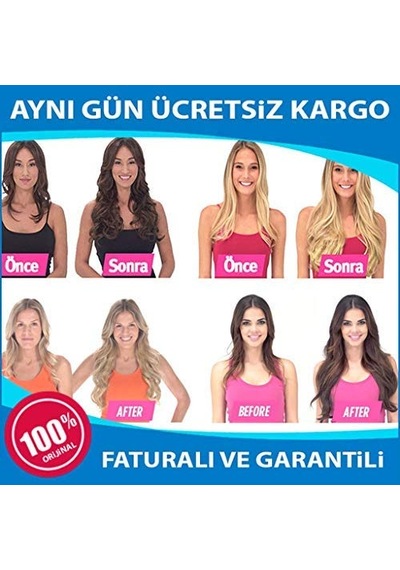 Daha Uzun Ve Gür Saçlar İçin Secret Extensions. Kumral Genel