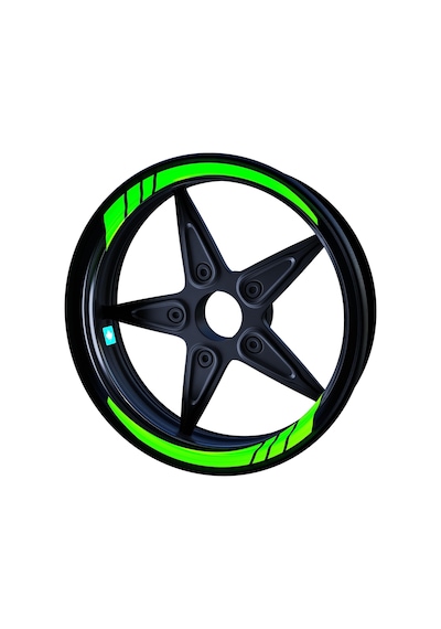 Floresan Yeşil Moto GP İç Jant Şeridi Sticker Çınar Extreme