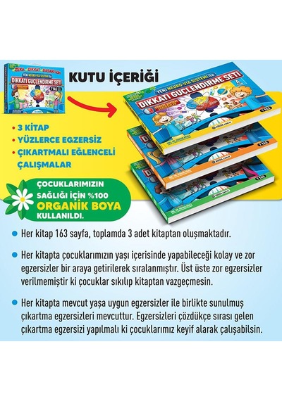 Dikkati Güçlendirme Seti 7 Yaş