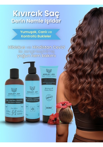 Kıvırcık Dalgalı Saçlar İçin Bukle Belirginleştirici Durulanmayan Bakım Kremi 150 Ml