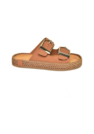 Fox Shoes U596030202 Taba Süet Kadın Terlik Taba-süet Taba