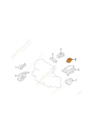 Renault Austral Motor Takoz Sol 2022-2024 112204bb0a 10685 1.3 Tce