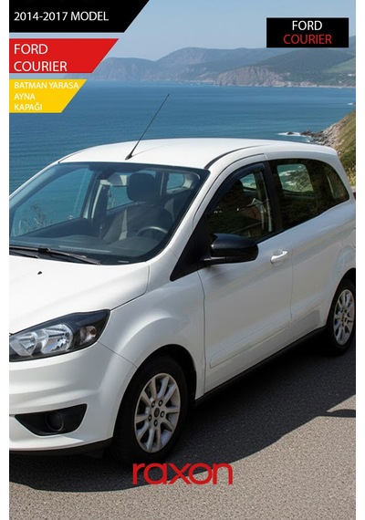 Ford Courıer 2014-2017 Batman & Yarasa Ayna Kapağı Parlak Piano Black Sport