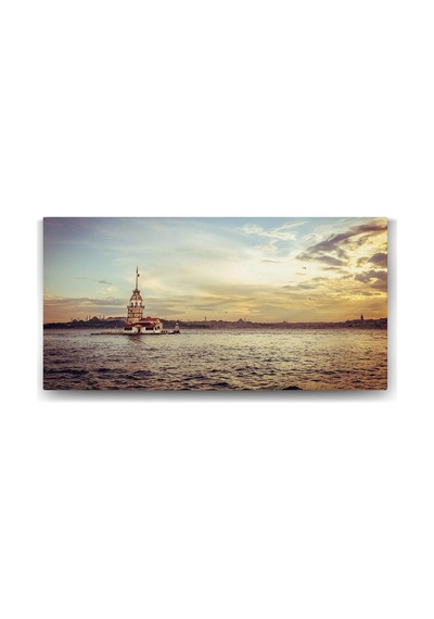 Kız Kulesi Gün Batımı Tablosu - 100x50cm -
