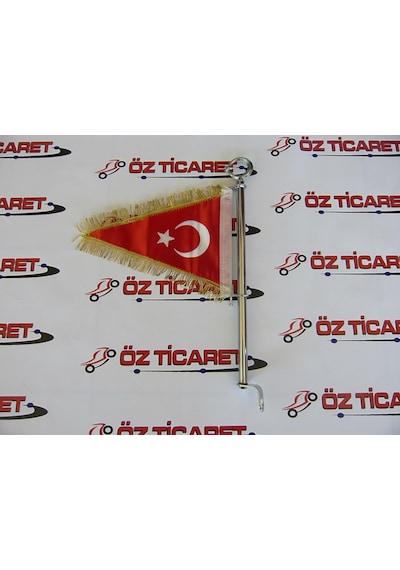 Motosiklet Makam Bayrağı Gold Püsküllü