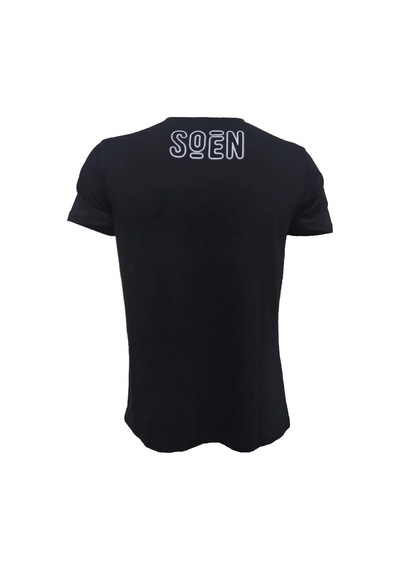 Soen Imperial Band Baskılı Penye Tişört Siyah