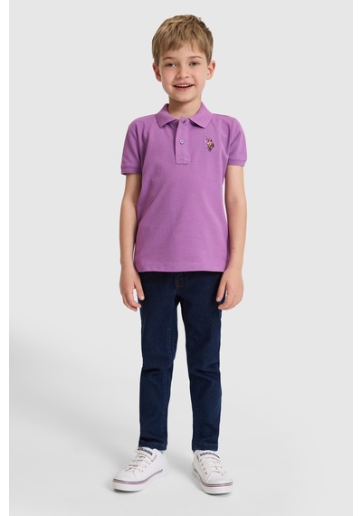 U.s. Polo Assn. Erkek Çocuk Menekşe Tişört Basic 50325608-vr037 Menekse