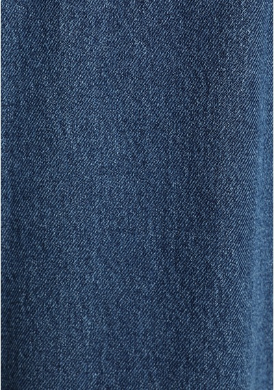 Colin's Colins Denim Kumaş Şardonla Lamine Edilmiştir Regular Fit Düğmeli Astarsız Kadın Mid İndigo Denim Ceket Cl1083248 Q1.v2 Dn45273