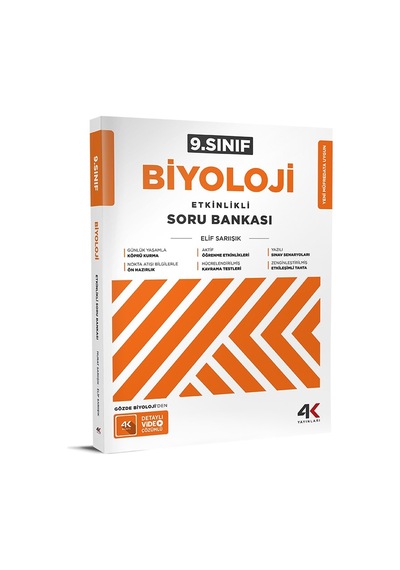 4k 2026 9. Sınıf Biyoloji Etkinlikli Soru Bankası