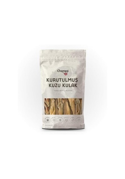 Chompo Kuzu Kulak 100% Doğal Katkısız Köpek Ödül Maması 100 Gr