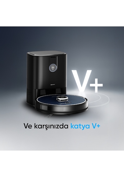 Şımart katya V+ 15000pa Premium Otomatik Toz Toplama Üniteli Akıllı Robot Süpürge