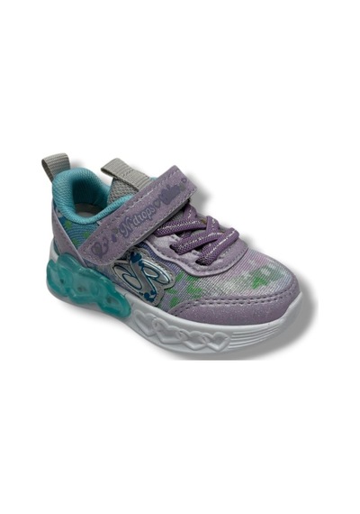 Ndrops 032-26 Anorak Rugan Yıldızlı Anatomik Kız Çocuk Sneaker Lila Turkuaz 22-25 LILA