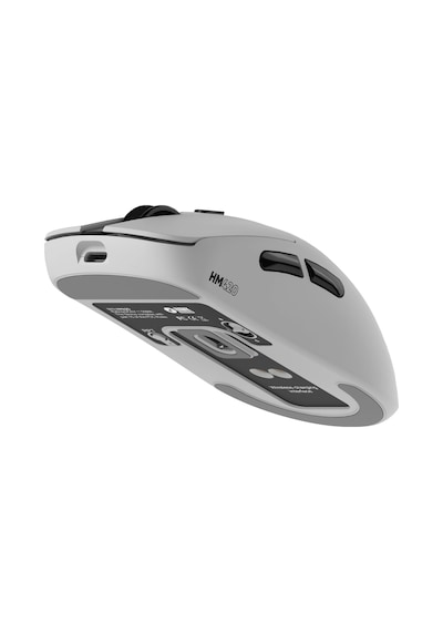 Hawk Gaming Hm420 4k Hz 26000 Dpı Tri-mode Kablosuz/bluetooth Şarj Standlı Beyaz Gaming Mouse Gaming