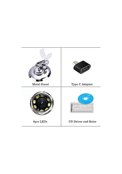 Usb Dijital Mikroskop, El 40x-1000x Büyütme Endoskopu