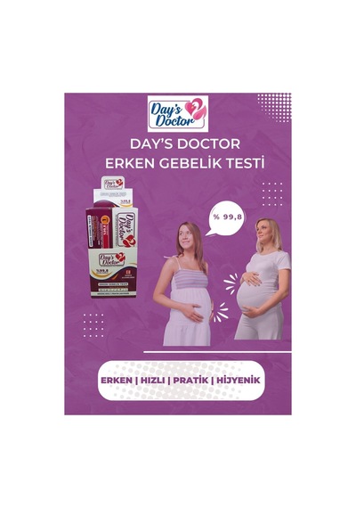 Erken Hızlı Testi - Hamilelik Testi Day's Doctor Pratik Hijyenik %99,8 360 Adet
