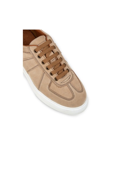Deery Erkek Hakiki Süet Vizon Renk Sneaker Ayakkabı - 02017mvznp01 Vizon