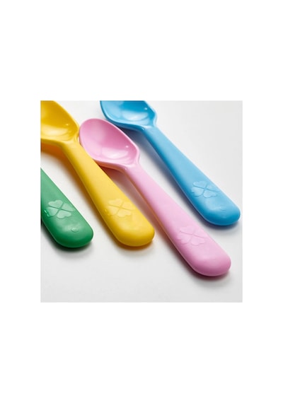 Ikea Kalas 4 Parça Çocuk Yemek Kaşığı Seti 16 Cm Çok Renkli