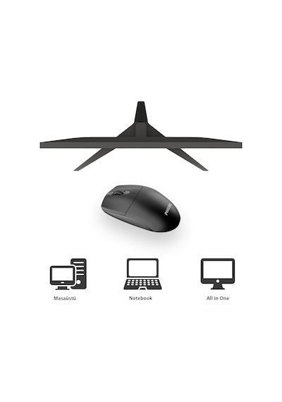Philips SPK7347 Kablosuz 1200DPI 3 Tuşlu Optik Mouse Siyah