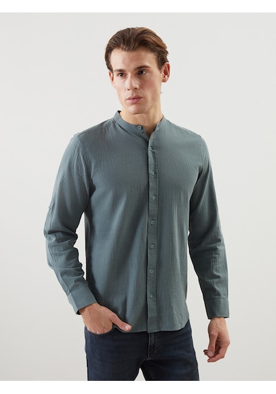 Lcwaıkıkı Classic Yeşil Regular Fit Hakim Yaka Erkek Gömlek Lcwaıkıkı Classic Yeşil Regular Fit Hakim Yaka Erkek Gömlek