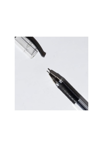10'lu İğne Uç Tükenmez Kalem Seti - Siyah, 0.7 Mm ---