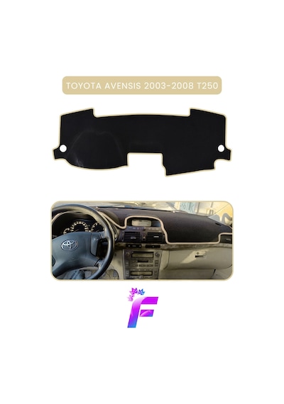 Toyota Avensis T250 2003-2008 Uyumlu Torpido Örtüsü Çatlama Ve Isıya Karşı Tam Koruma B7 Torpido Halısı
