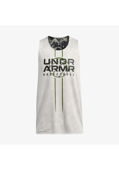Under Armour Zone Çit Taraflı Erkek Beyaz Antrenman Atlet 1387088