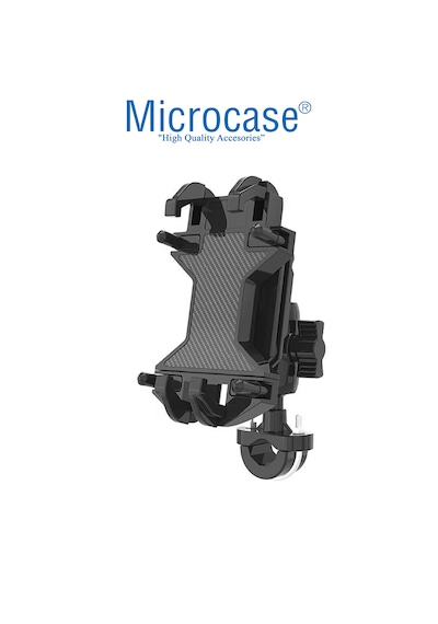 Microcase Zr844 Gidon Ve Ayna Bağlantılı 360 Derece Dönen Titreşim Önleyici Motosiklet Scooter Telefon Tutucu - Al5075 -