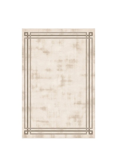 Kartela Halı Rilo Halı Kaymaz Taban Makinede Yıkanabilir Halı Bej - 100 X 150 Cm