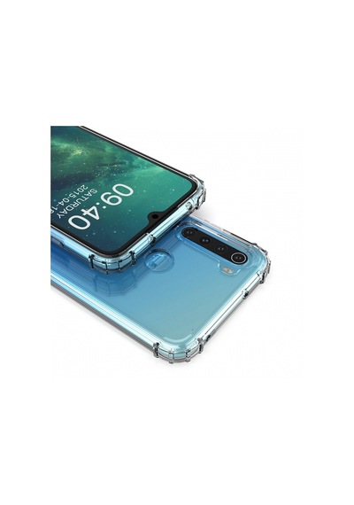 Blogy Redmi Note 8 İle Uyumlu Crystal Fit Kılıf Crystal Clear