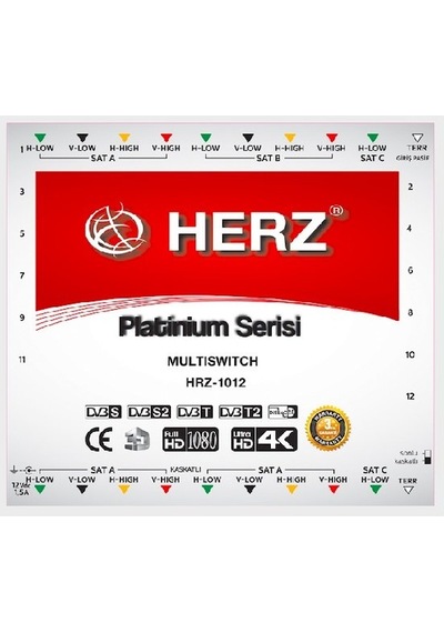 10x12 Uydu Santrali Herz Platinum Multıswıtch
