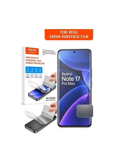 Redmi Note 15 Mat Kırılmaz Özel Kesim Hydrogel Film