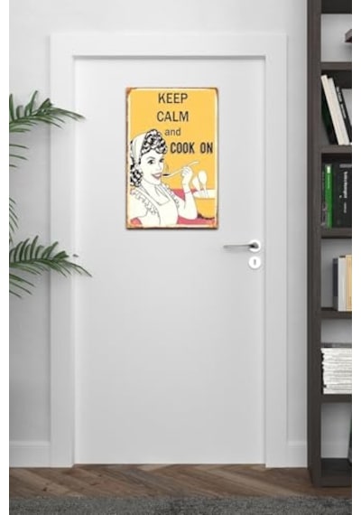 Ayrex Kağıt Duvar Posteri Keep Calm And On Retro Drtr0029