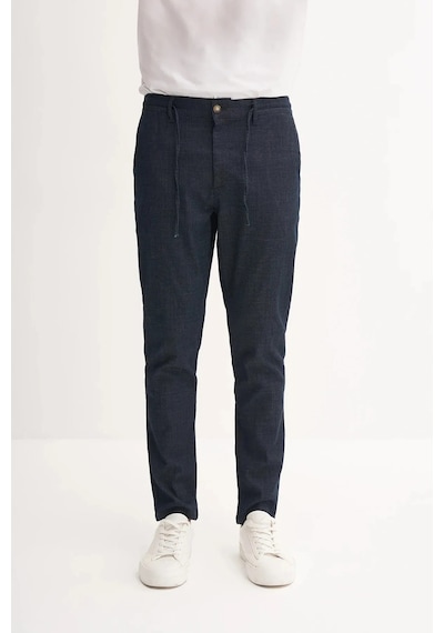 Cazador Jogger Denim Pantolon Beli Bağcıklı Düz Paça 810 Lacivert