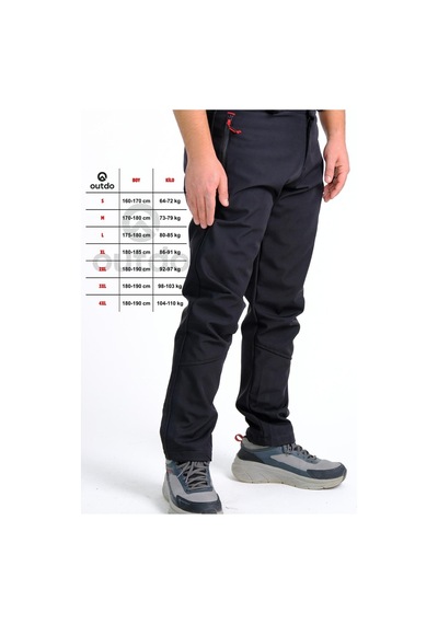 Outdo Kışlık İçi Polarlı İthal Softshell Rüzgar Geçirmez Su İticidir Reflektörlü Erkek Pantolon Siyah Siyah Outdo Kışlık İçi Polarlı İthal Softshell Rüzgar Geçirmez Su İticidir Reflektörlü Erkek Pantolon Siyah Siyah