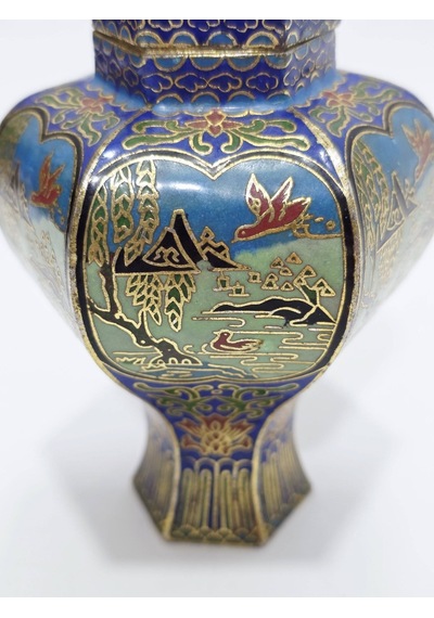 Antika Cloisonne Minyatür Kutu 13cm 173