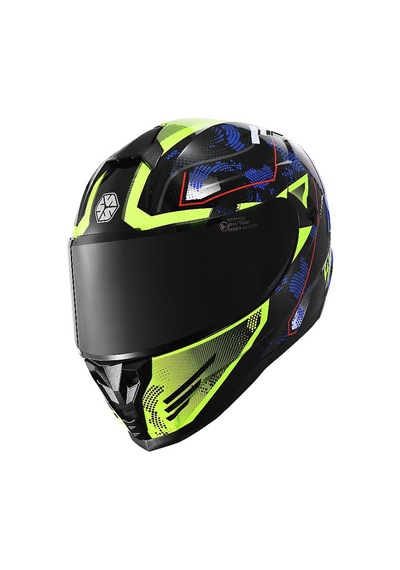 Ff869 Glaxy Motosiklet Kaskı Güneş Vizörkü Full Face Motorcu Kask Çok Renkli