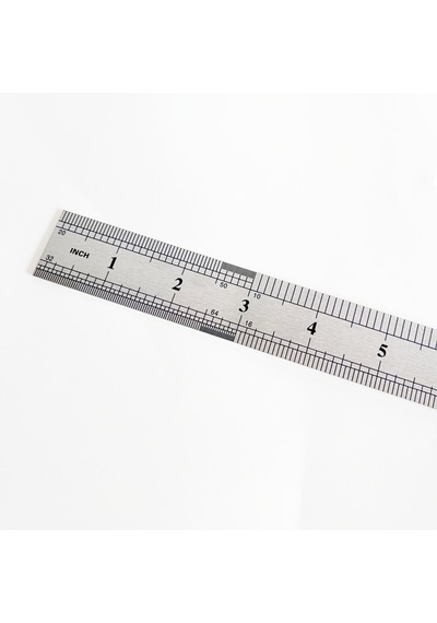 Çelik Cetvel 60cm Gri
