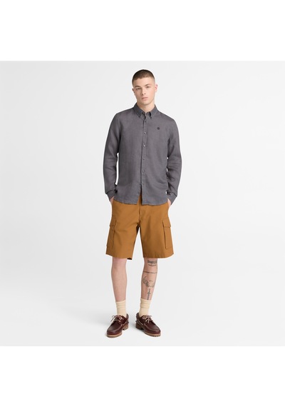 Timberland Mill Brook Linen Shirt Erkek Gömlek-33632 Siyah