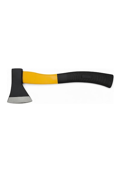 Aksu Profesyonel Kauçuk Saplı Balta 35cm Sap 8cm Kesim Ağzı Sarı-siyah
