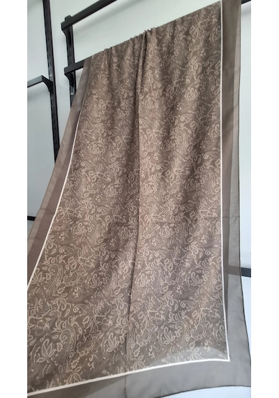 Modakaşmir Aminenesil Paisley Etnik Desen Soft Pamuk Şal TOPRAK