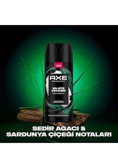 Axe Premium Collection Erkek Deodorant White Vetiver 150 Ml X2
