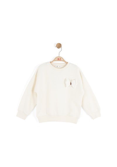 Xo Kids Kız Çocuk Sweatşirt 4-8 Yaş 39515 Krem