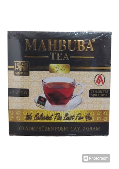 Mahbuba Gold 4 Kutu 100 Adet X 2gr Süzen Poşet Çay %100 Ceylon Tea Siyah Çay