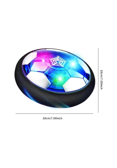 Hover Futbol Topu Çocuk Oyuncak Kapalı Yüzen Futbol İle Led Işık Ve Güvenli Mavi Mavi