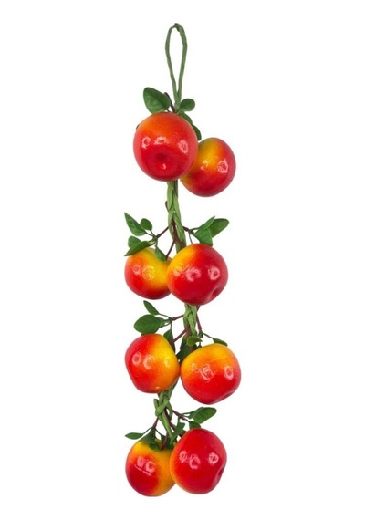 Yapay Domates Salkımı Süs 8 Domatesli Dekoratif Yapay Meyve Sebze Turuncu
