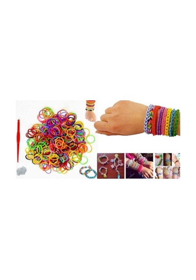 Bigibu Lastik Örgü Bileklik Ve Kolye Yapma Yapım Seti 3 Paket Loom Diğer