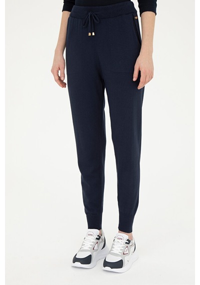 U.S. Polo Assn. Kadın Slim Fit Triko Pantolon 50276596-vr033 Çok Renkli