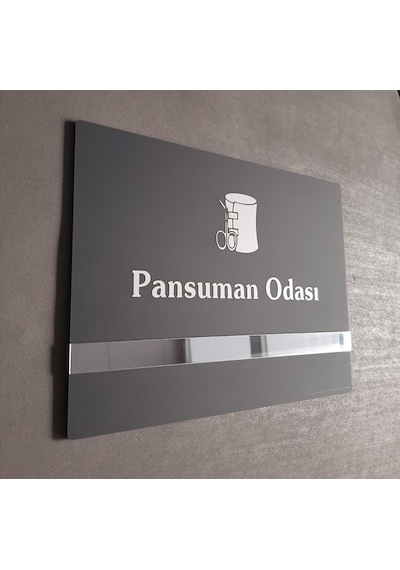 Soft Seri Pansuman Odası Kapı Isimliği