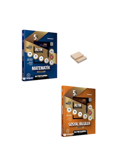 Altın Karma 5. Sınıf Matematik Ve Sosyal Bilgiler Etkinlikli Soru Bankası + Telefon Standı