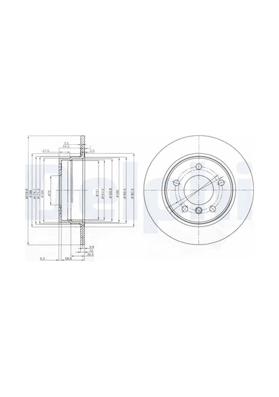 Bmw 120i E87 Arka Fren Diski 2005-2007 Delphı Bg3948c 2adettir